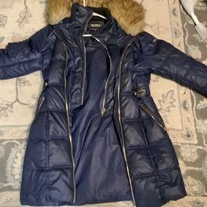 Xoxo women's Navy Blue Winter Coat